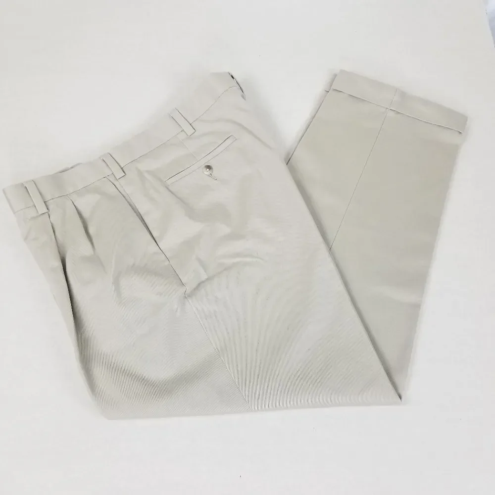 Savane Select Edition Light Khaki Cotton Dress Pants‎ Size 38/30